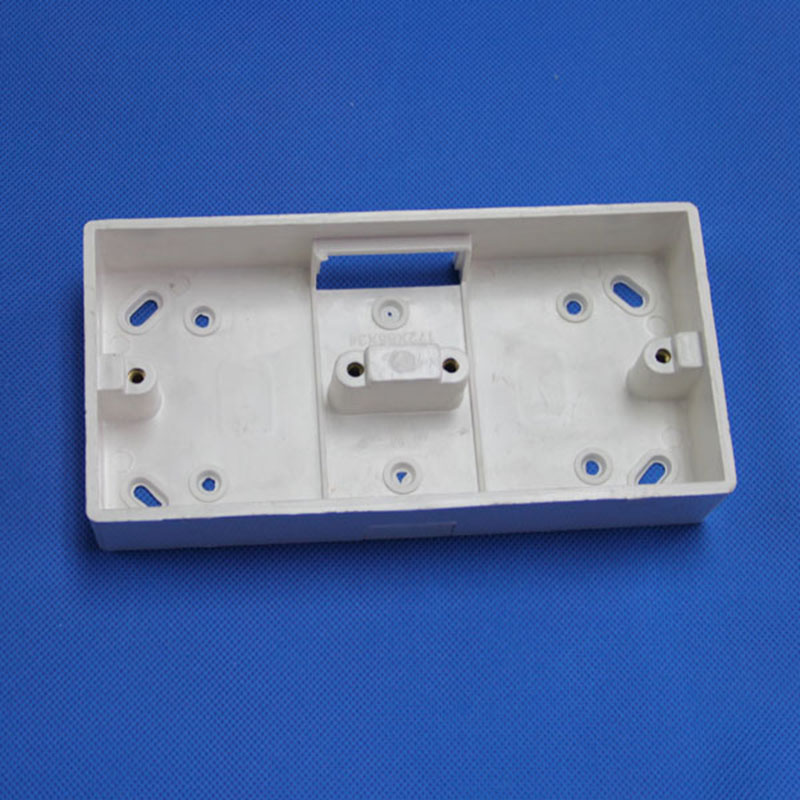 Two Gang Switch Box for PVC trunking